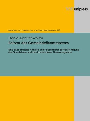 cover image of Reform des Gemeindefinanzsystems